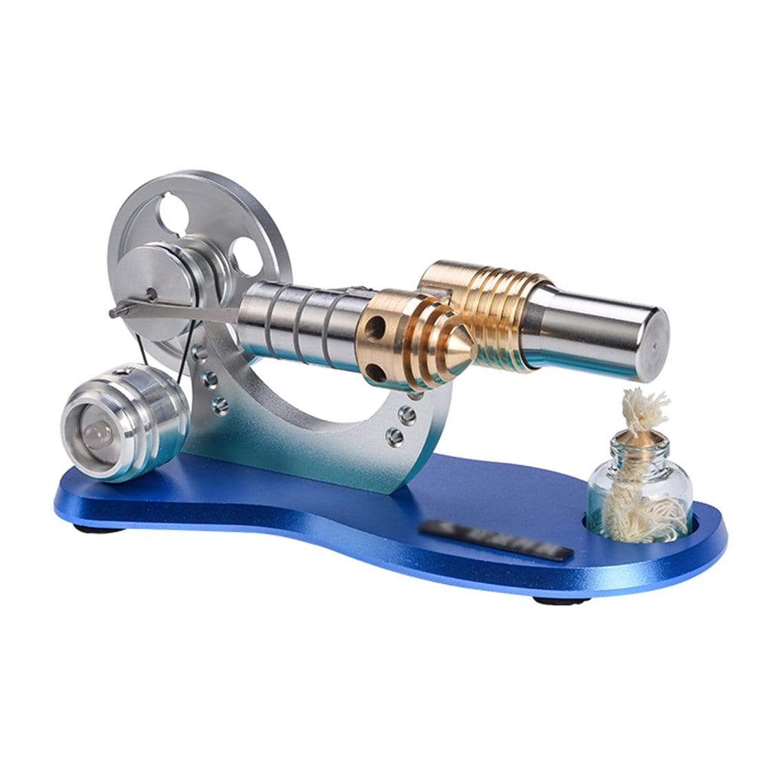 Stirling Engine Kit Mini Hot Air Motor Model Educational Toy Electricity Generator Set