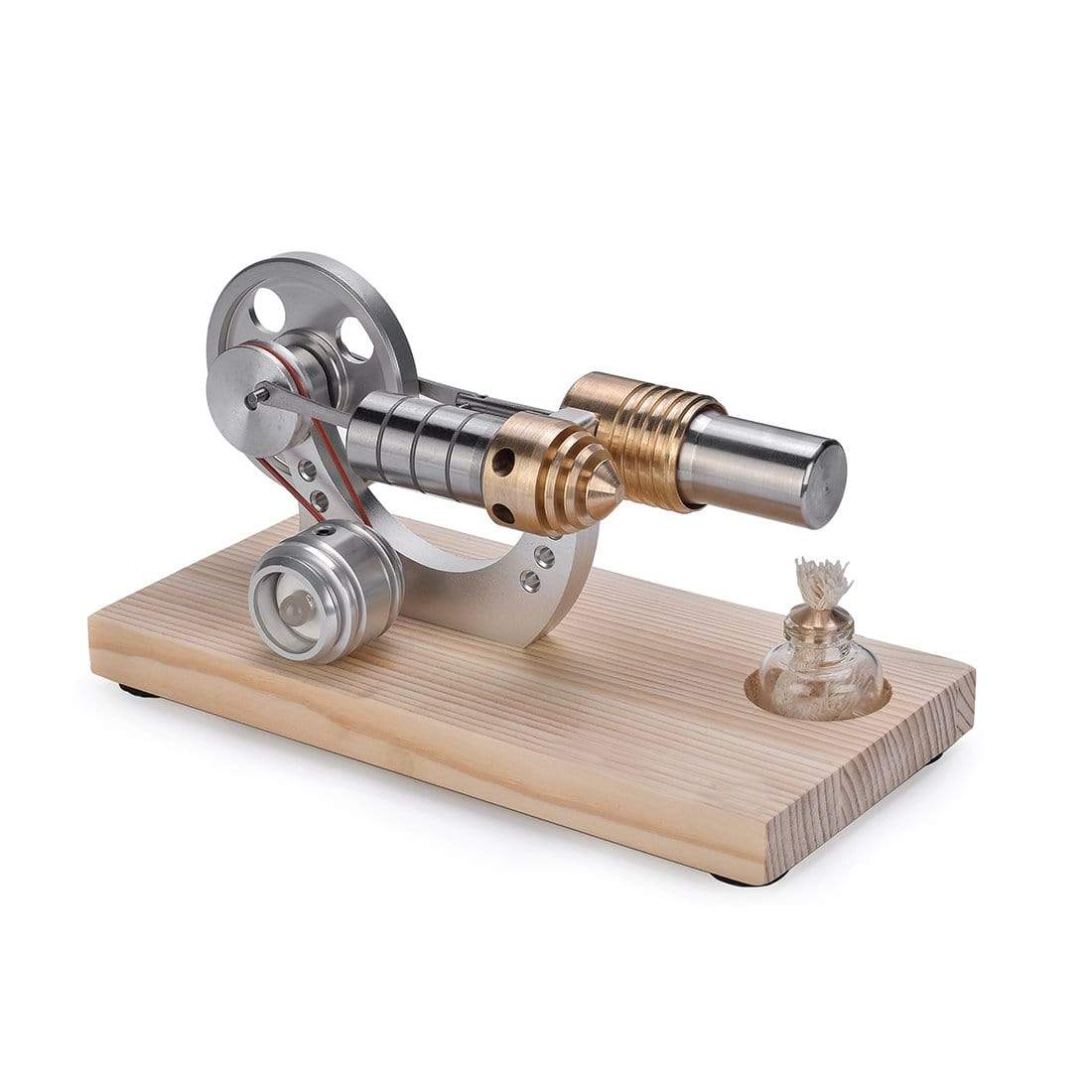 Stirling Engine Kit Mini Hot Air Motor Model Educational Toy Kits Metal Cylinder Bootable