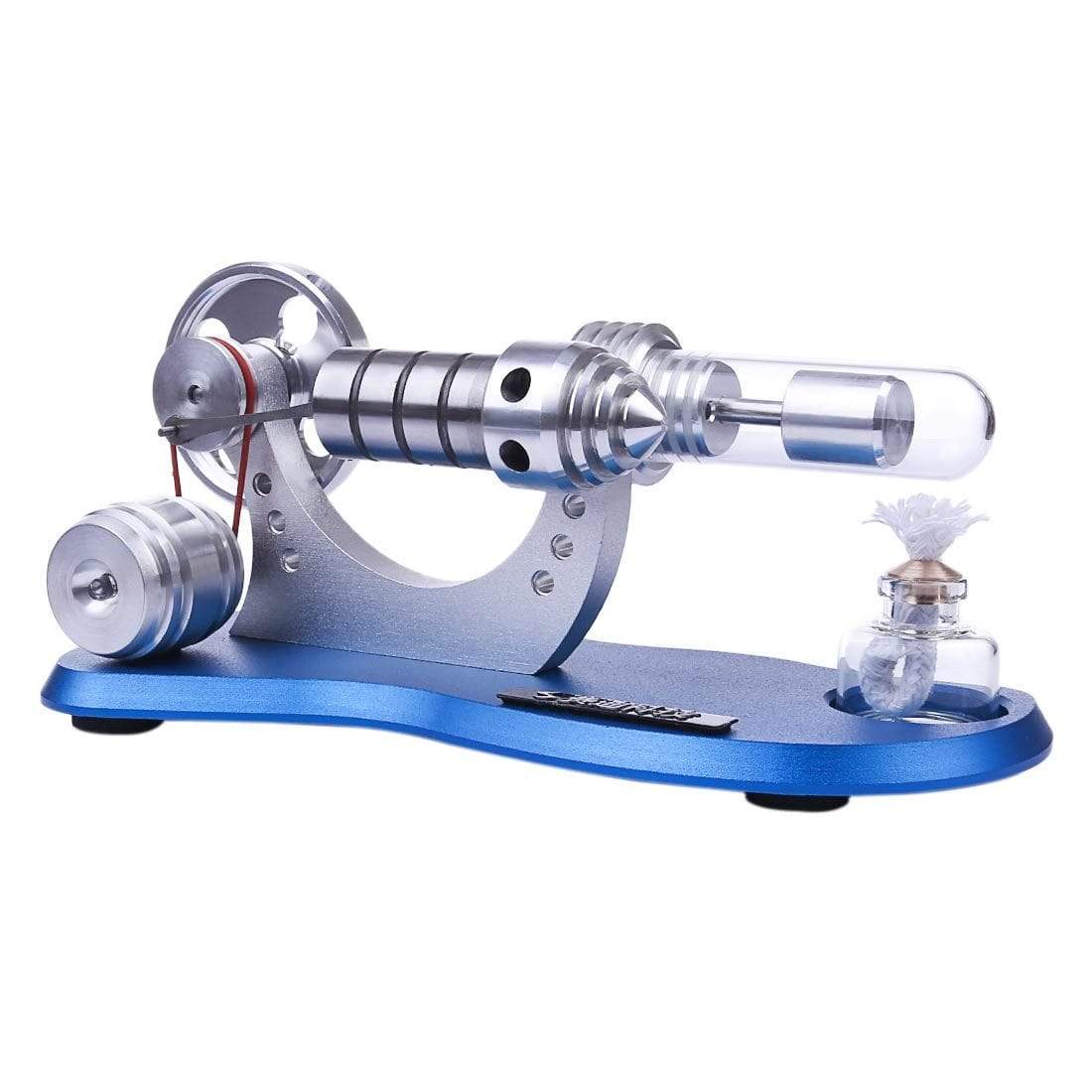 Stirling Engine Kit Mini Hot Air Motor Model Electricity Generator Metal Base Physics Science Educational Toy