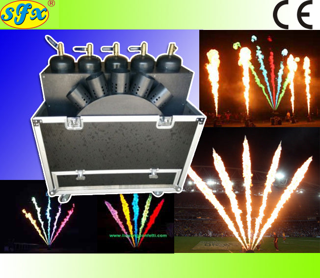 18L  Fan shape super color flame projectors 8 to 10meters height effect