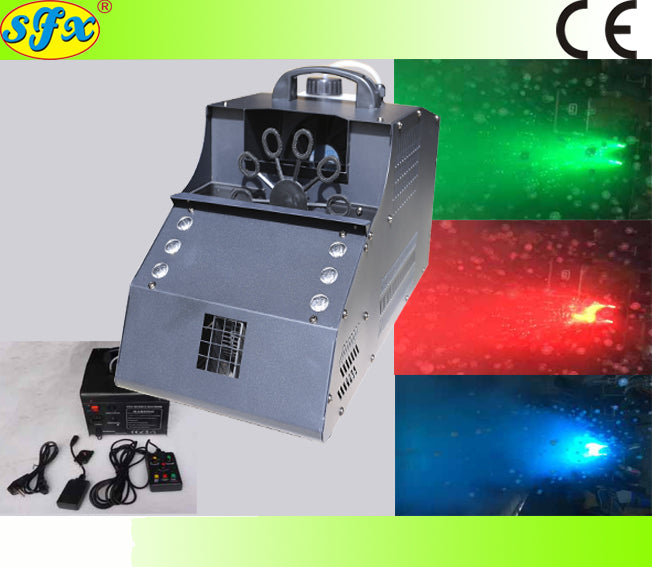 2BF 1000W Led color bubble and fog machine