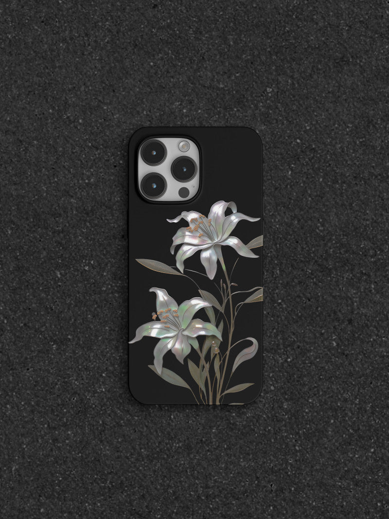 「Chinoiserie」Moonlight Flower Printed Phone Case