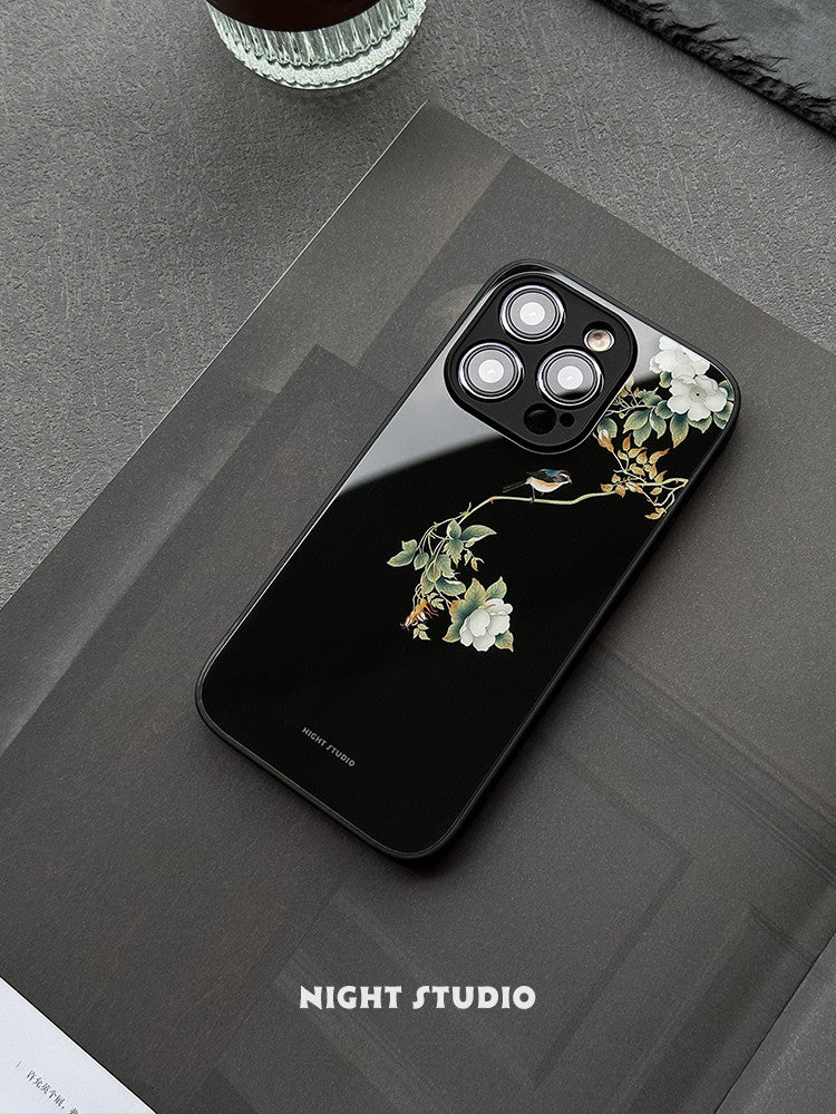 「Chinoiserie」Flowers and Birds Printed Phone Case