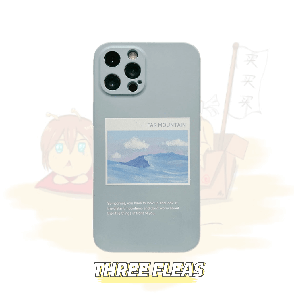 「iPhone」Oil Painting Landscape Liquid Silicone Cover