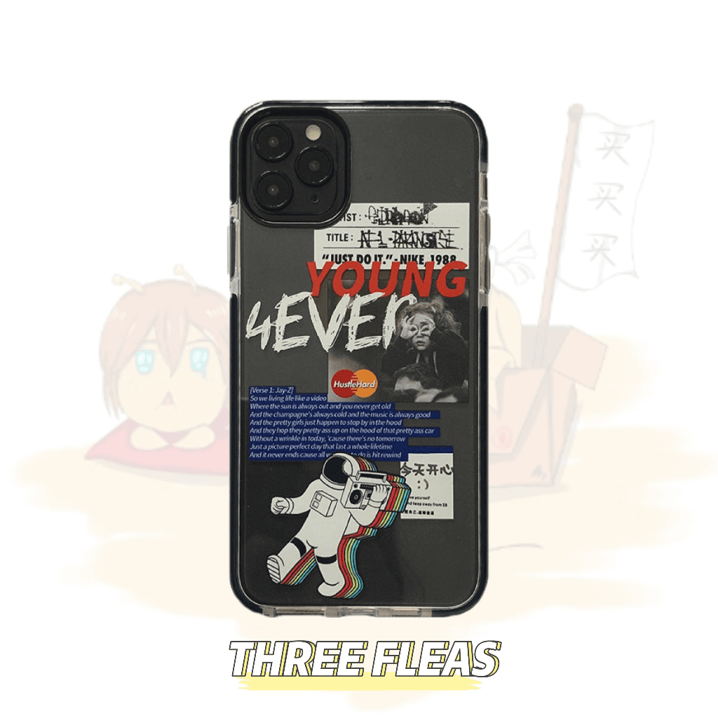 「iPhone」Stylish Astronaut Soft Case