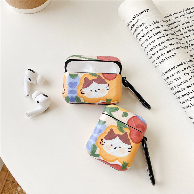 Lovely Illustration Cat AirPods Case