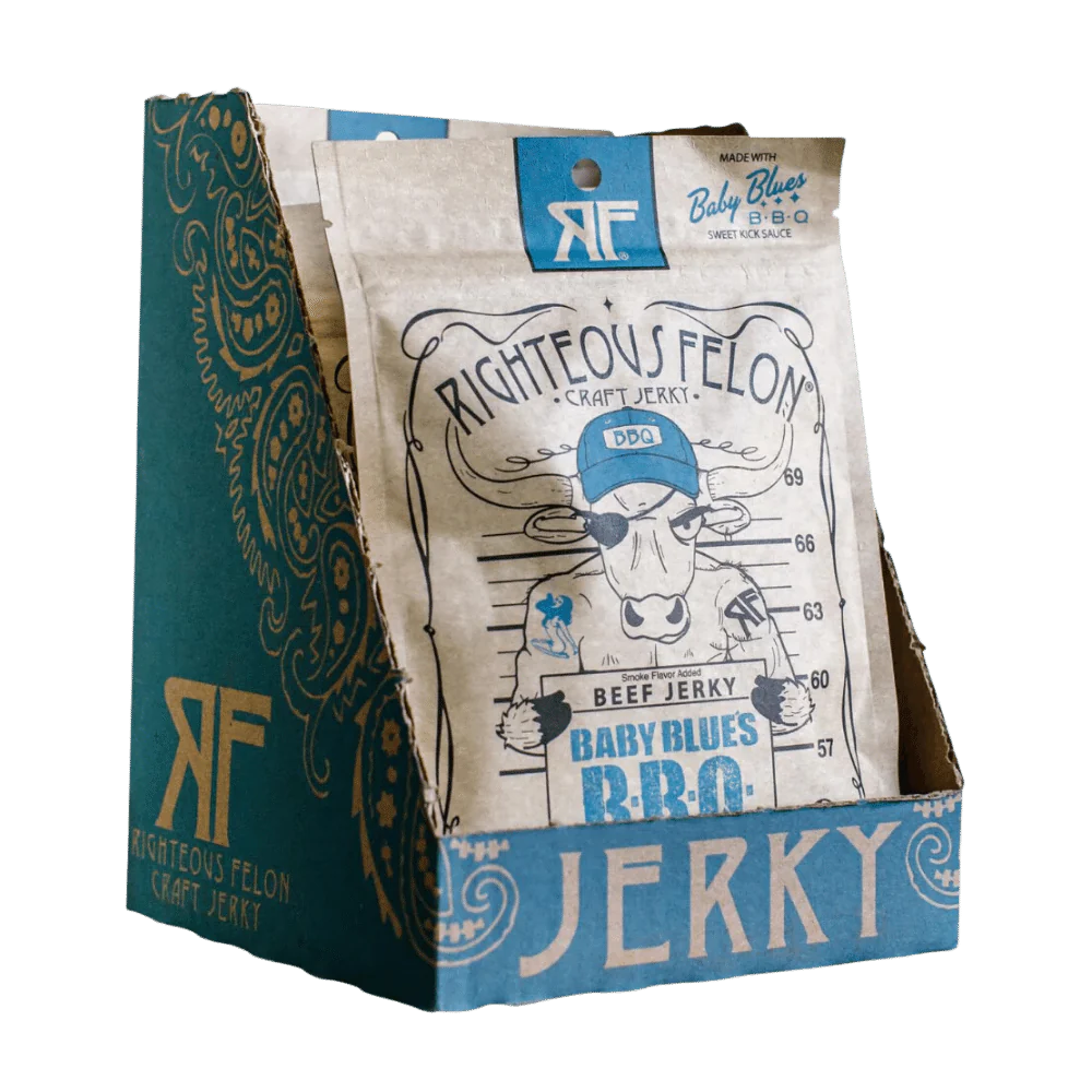 Baby Blues BBQ Beef Jerky (8-pack)