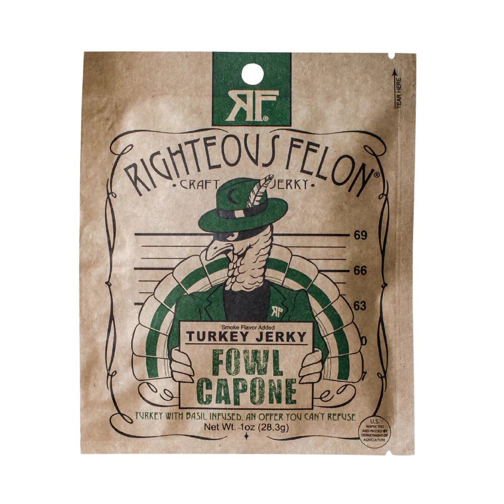 Fowl Capone Turkey Jerky 1oz (16ct)