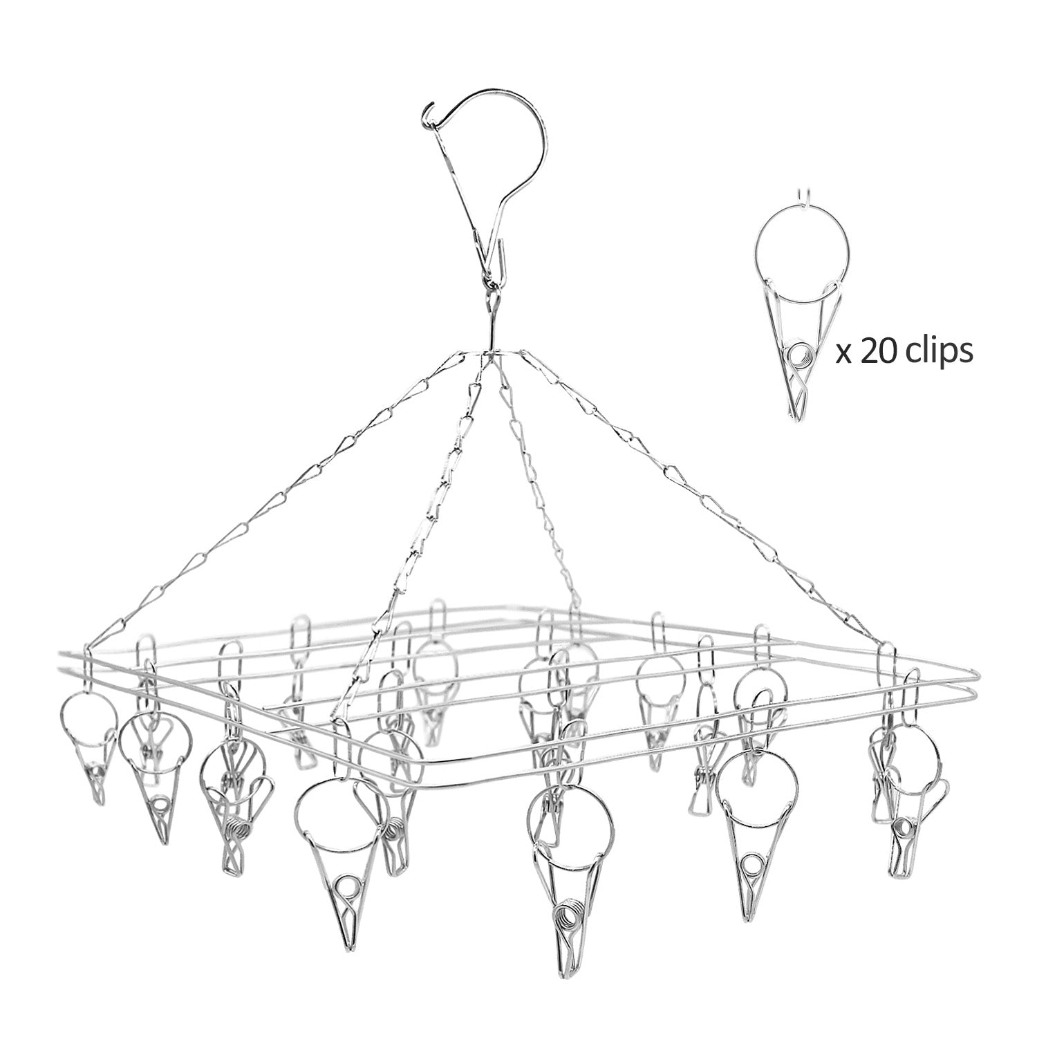 Perfecasa Laundry Hangers with 20 Clips