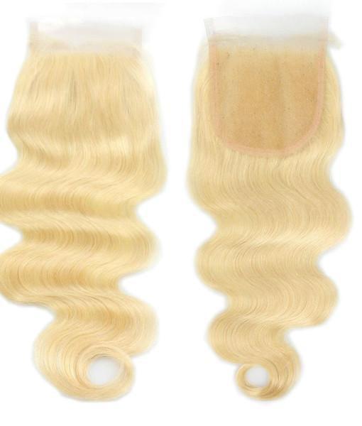 Blonde Closure Body Wave 4X4