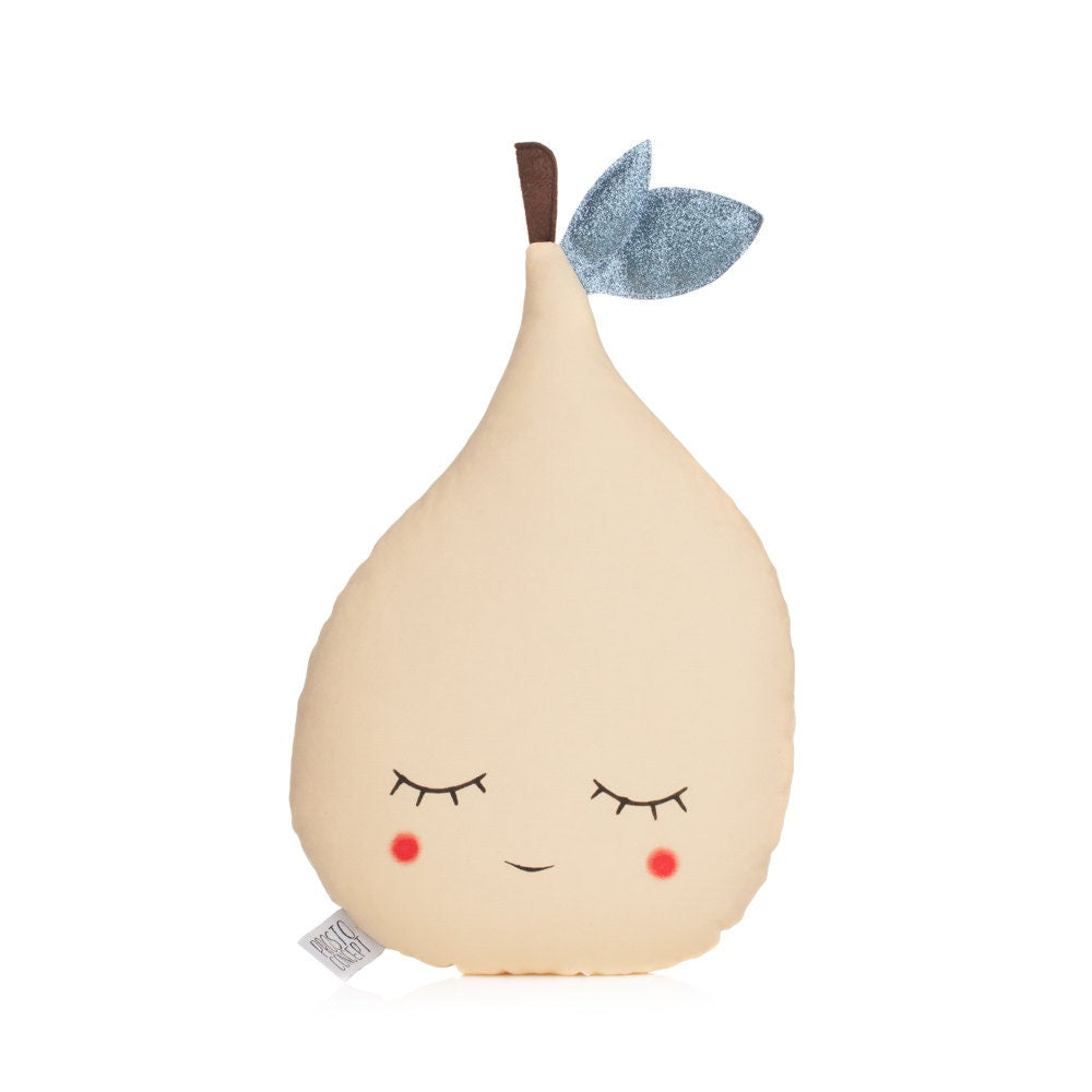 Pastel Yellow Pear Pillow