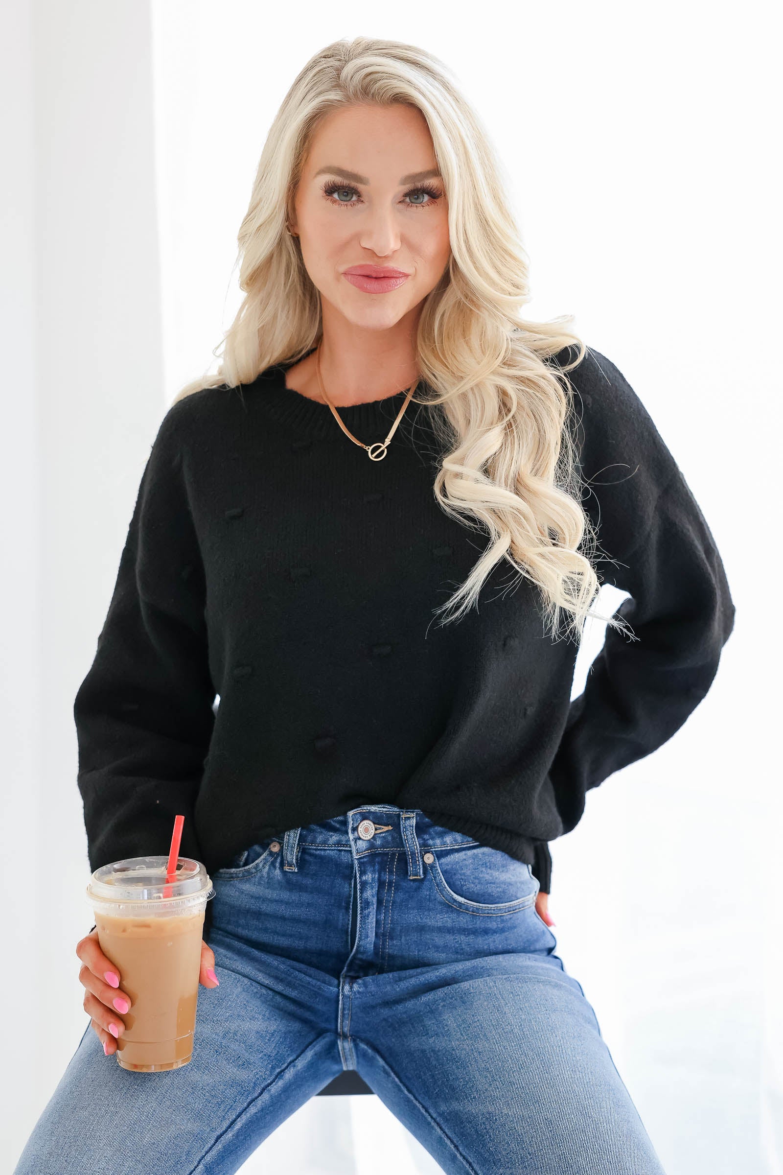 Take it Easy Sweater - Black
