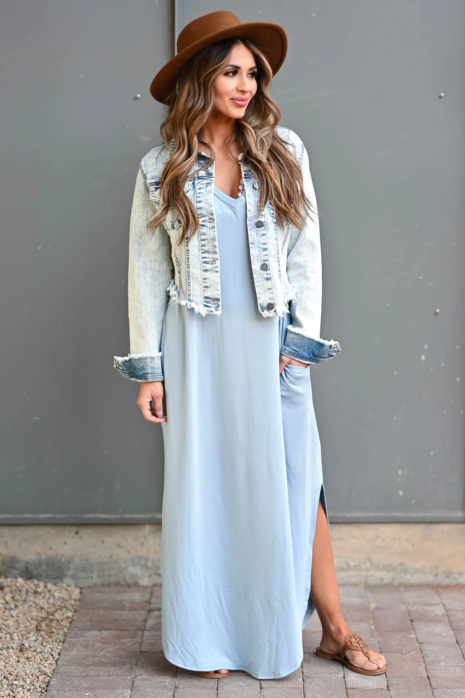 I'll Be By The Pool Maxi Dress - Sky Blue