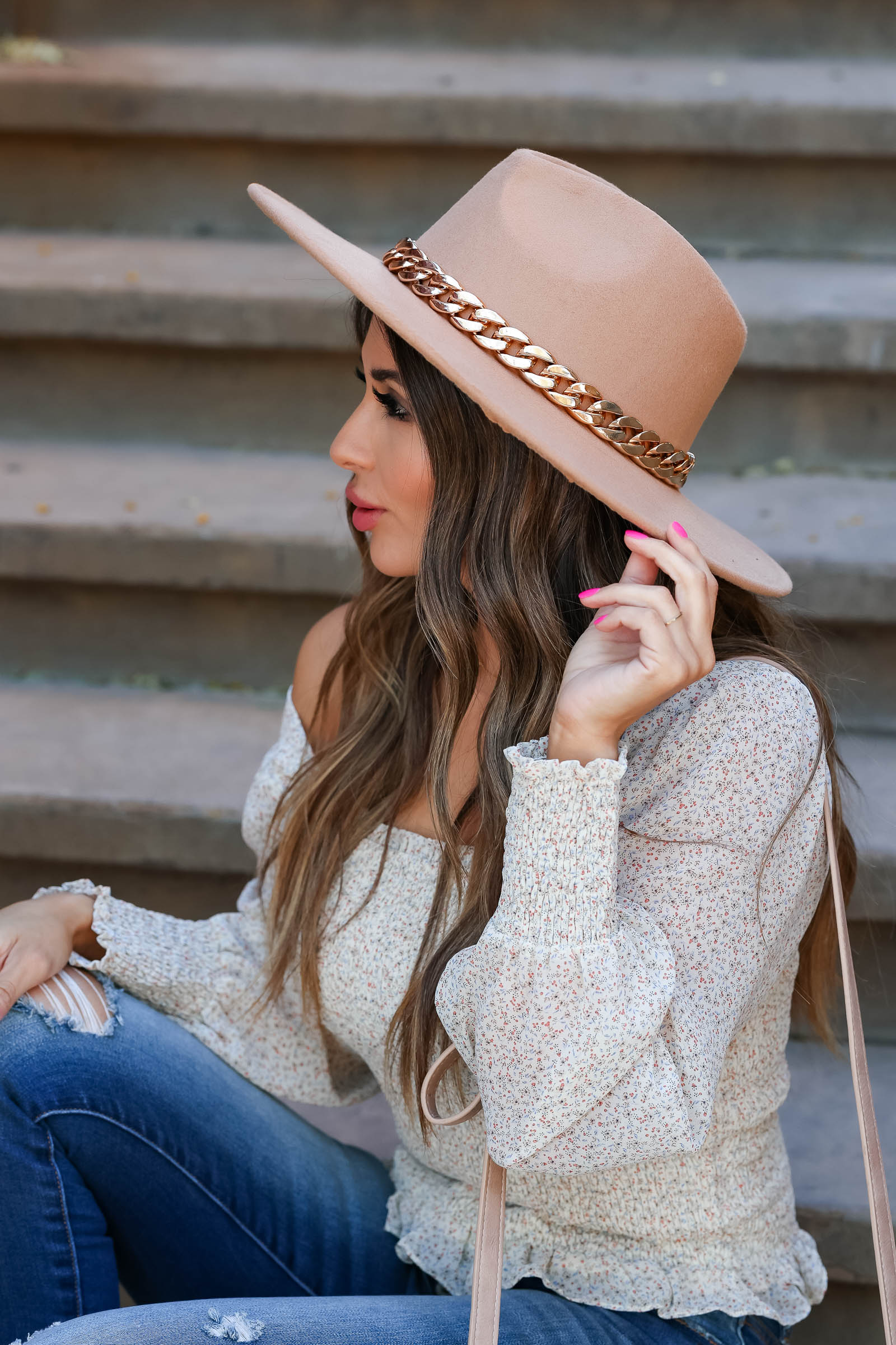 Indio Dreamer Wide Brim Hat - Tan