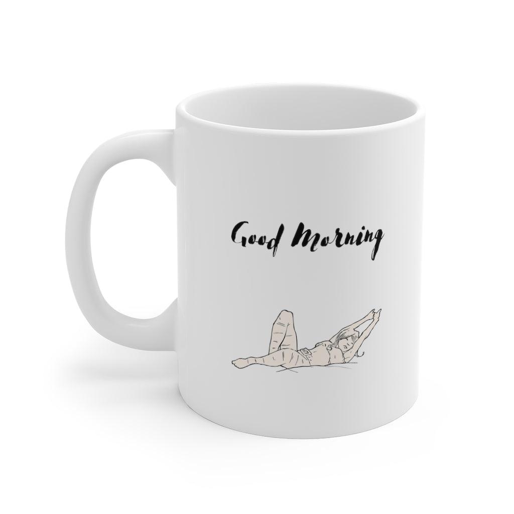 Good Morning 11 oz White Mug