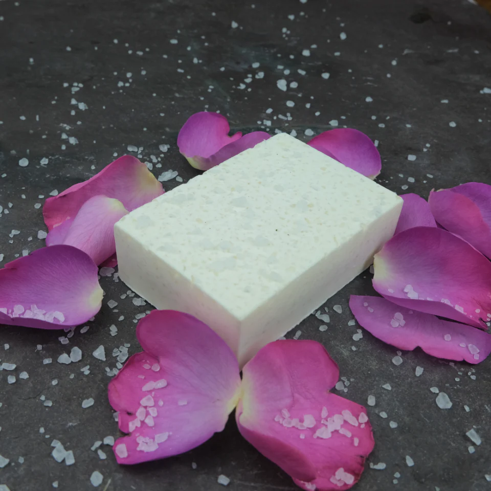 Salt Soap with Rose