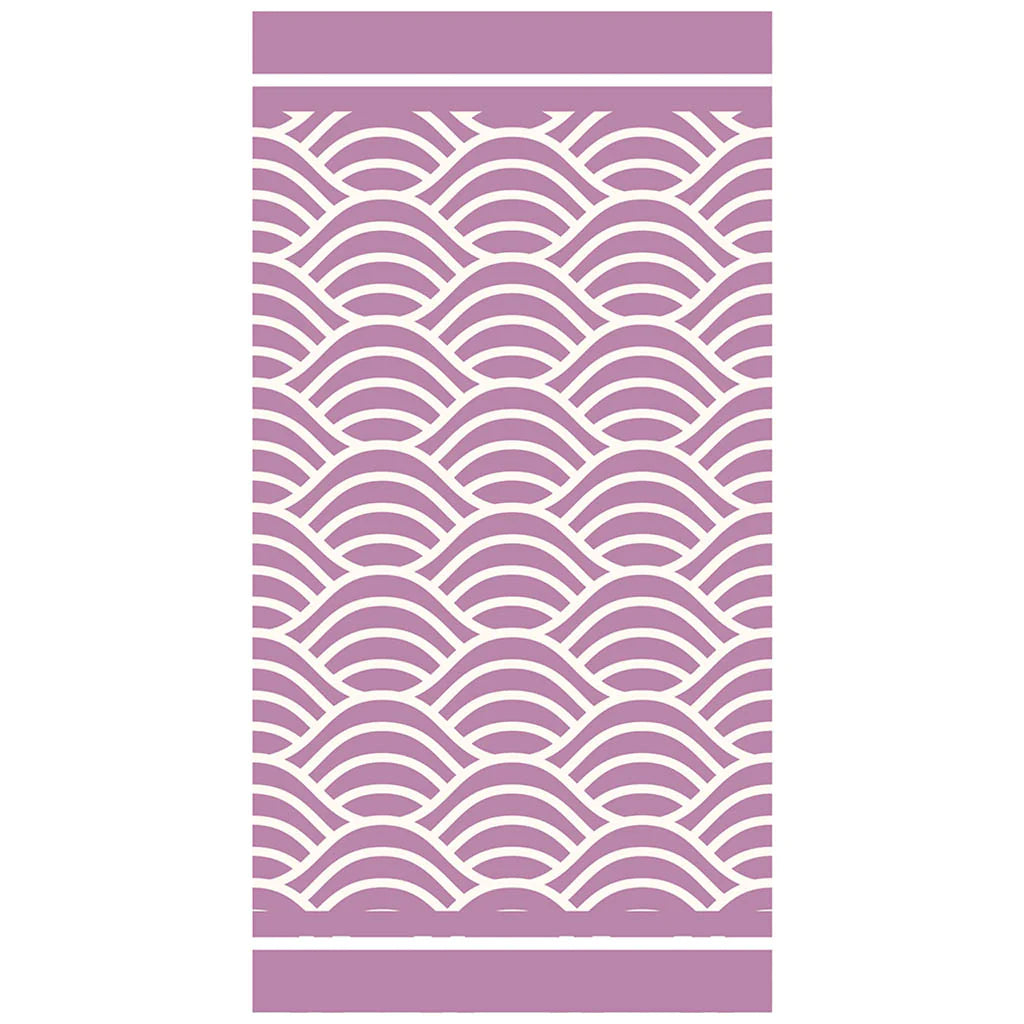 Irregular printed bath towel
