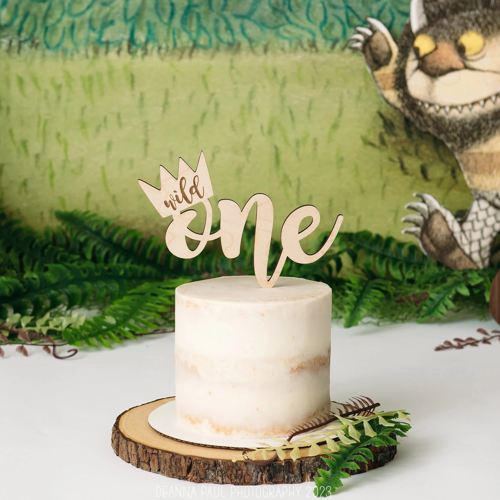 Wild One Wood Cake Topper