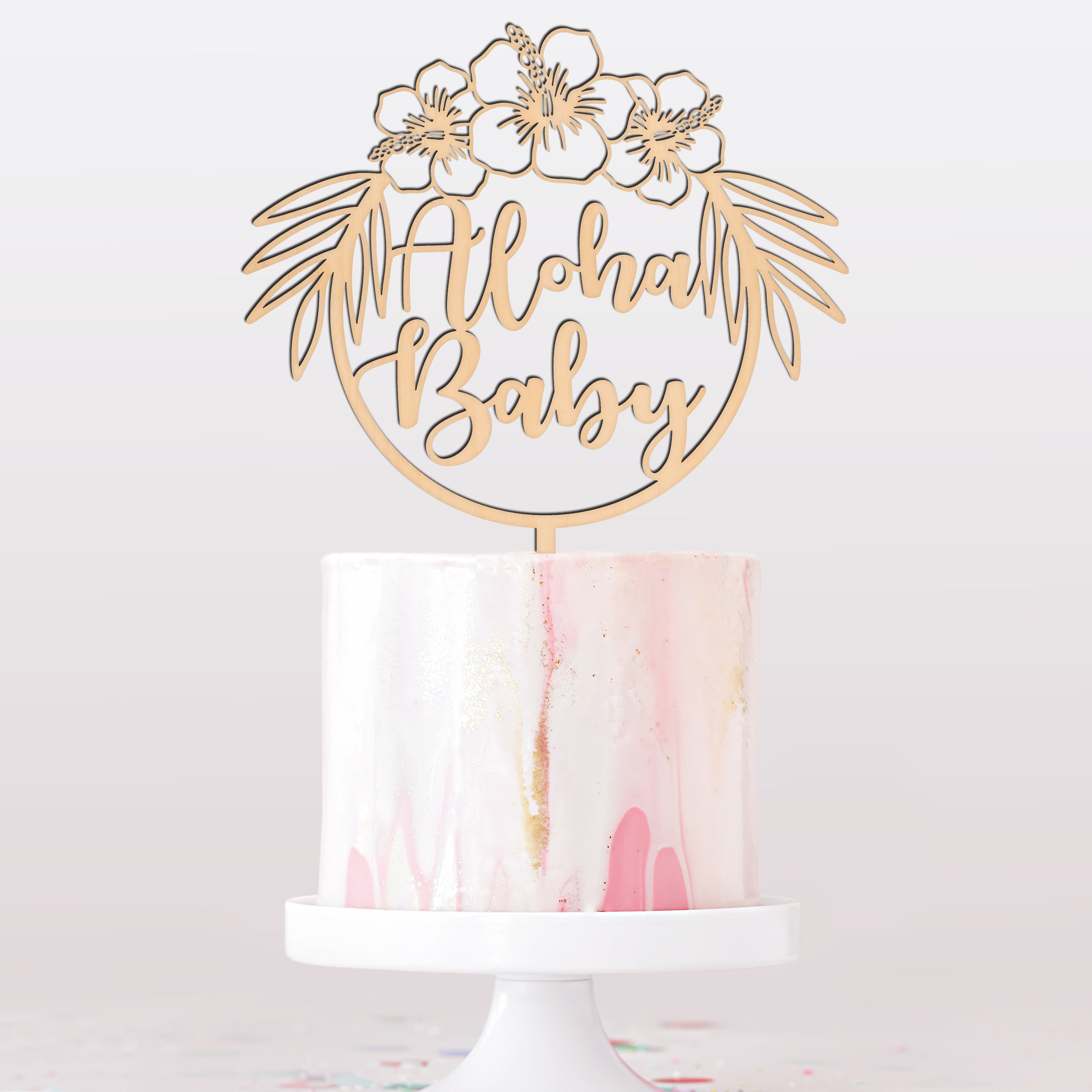 Aloha Baby Cake Topper