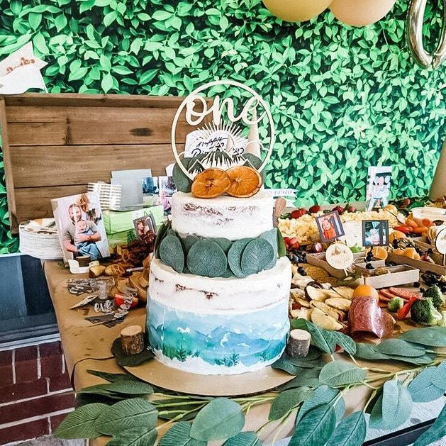 Mountain One Cake Topper