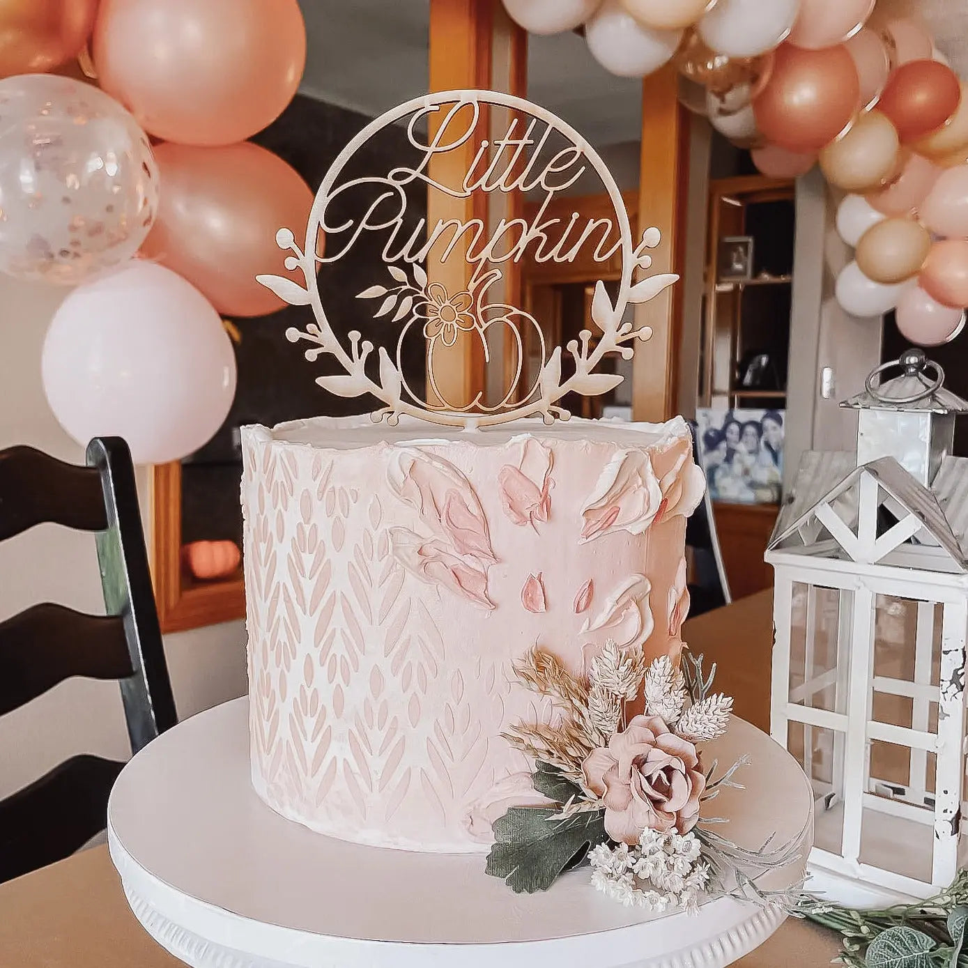 Little Pumpkin Cake Topper