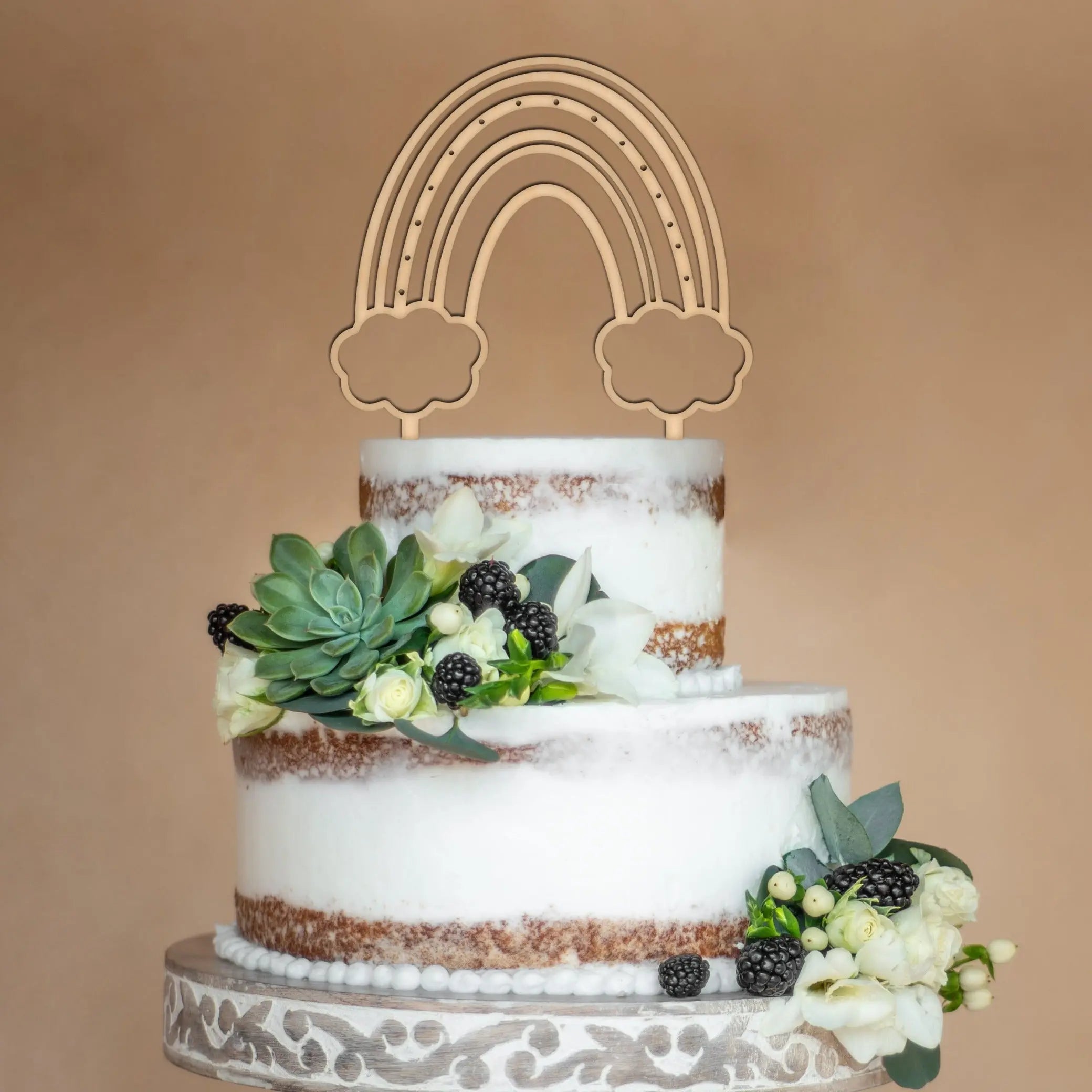 Boho Rainbow Cake Topper