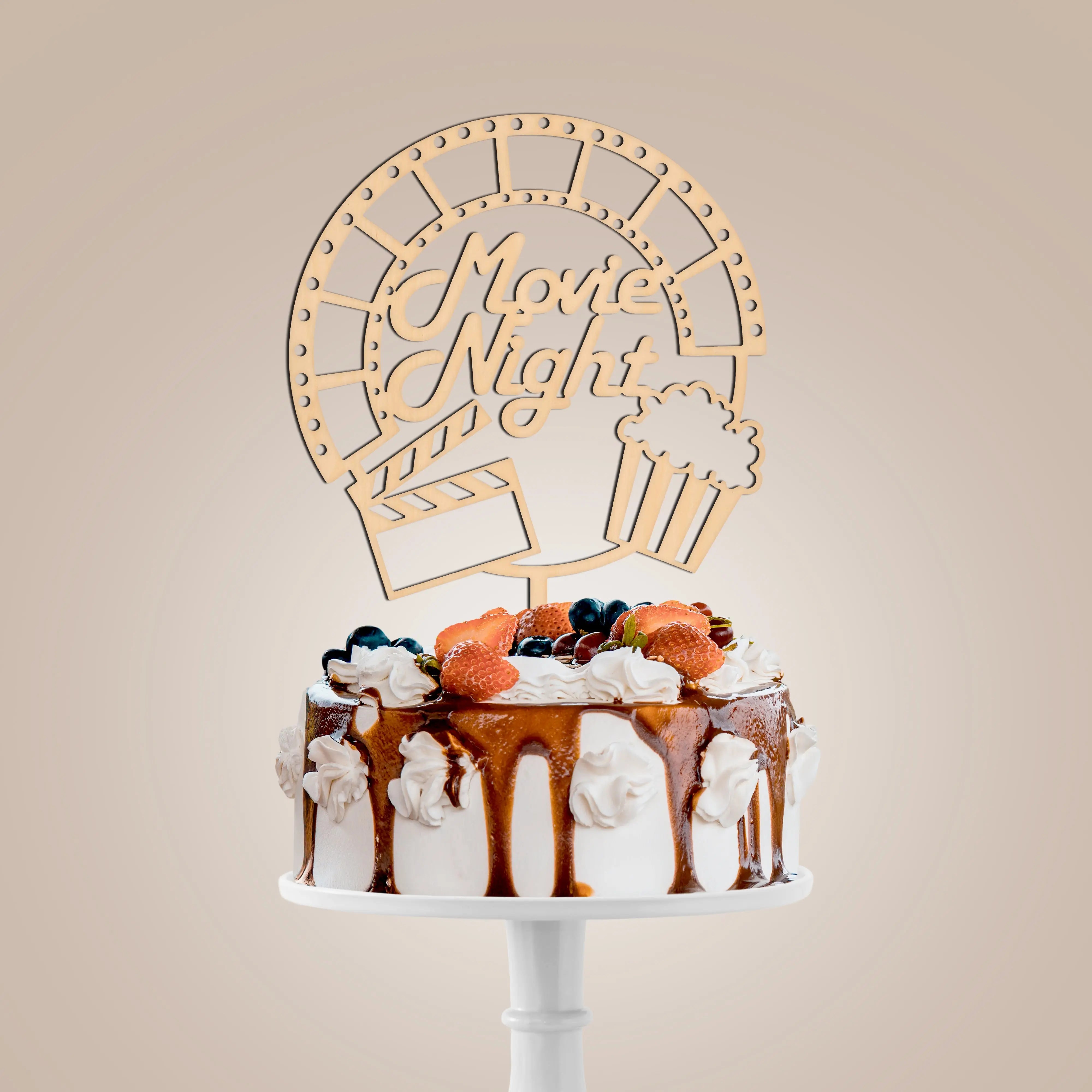 Movie Night Cake Topper