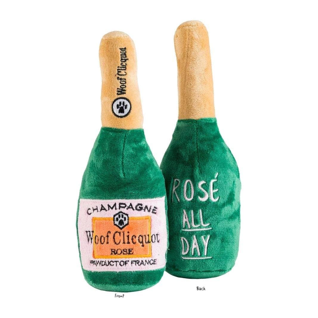 Woof Clicquot Rosé Champagne Bottle Dog Toy