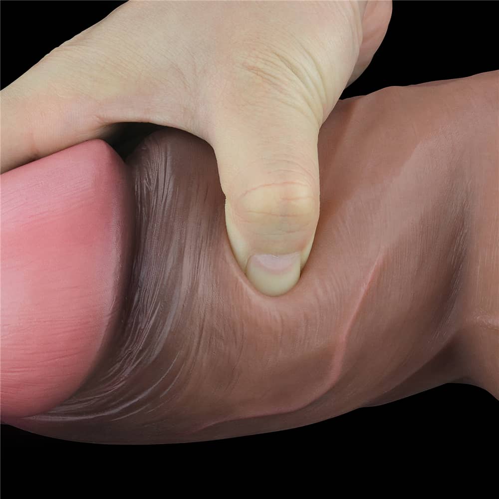 7'' Silicone Butt Plug Fat Dildo with Hyper-Realistic Veins