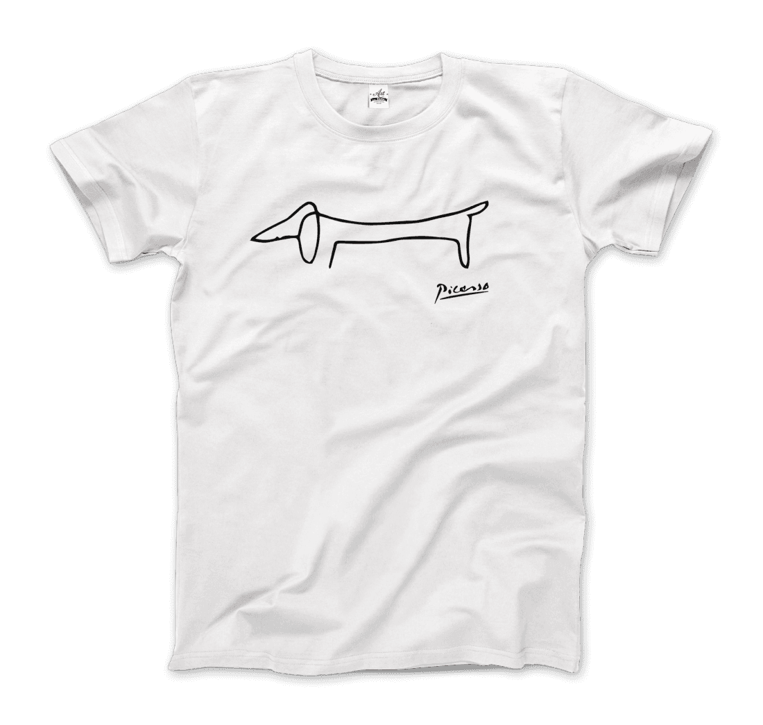 Pablo Picasso Dachshund Dog (Lump) Artwork T-Shirt