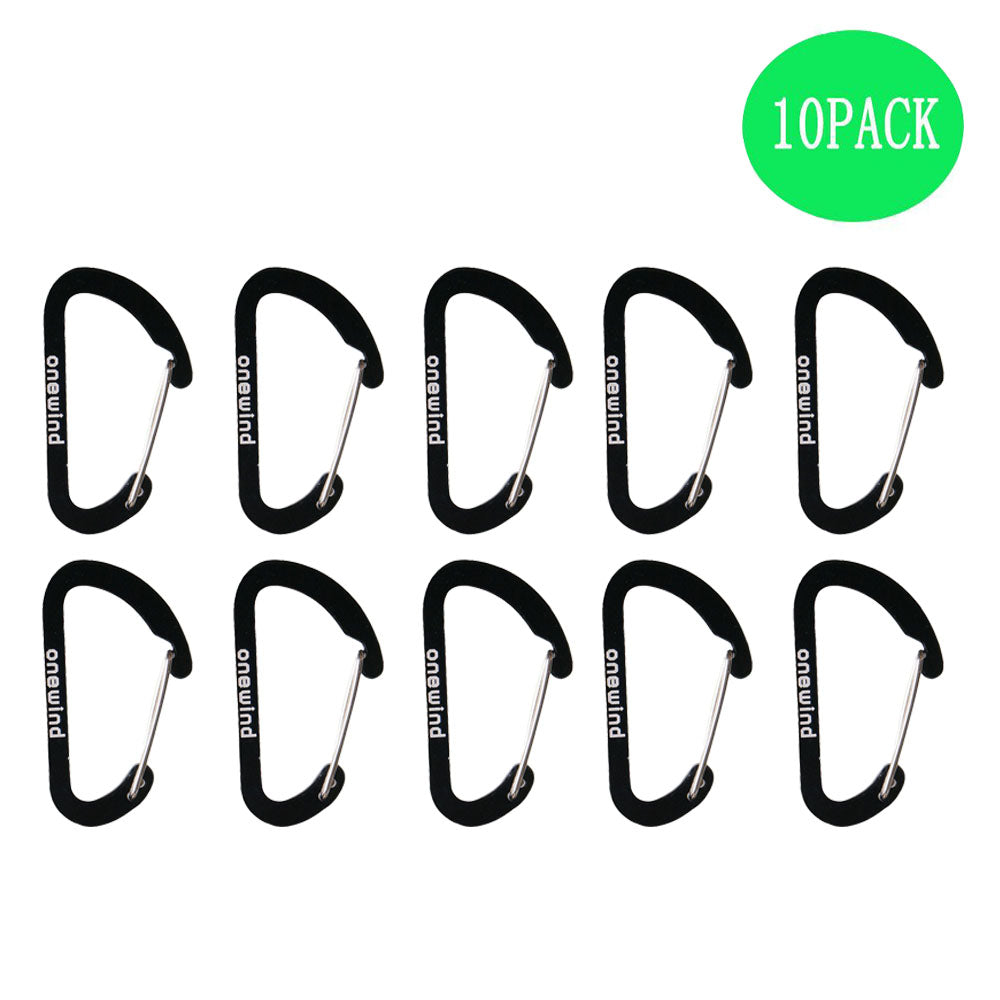 Aluminum Carabiner Quickdraws - 10PCS