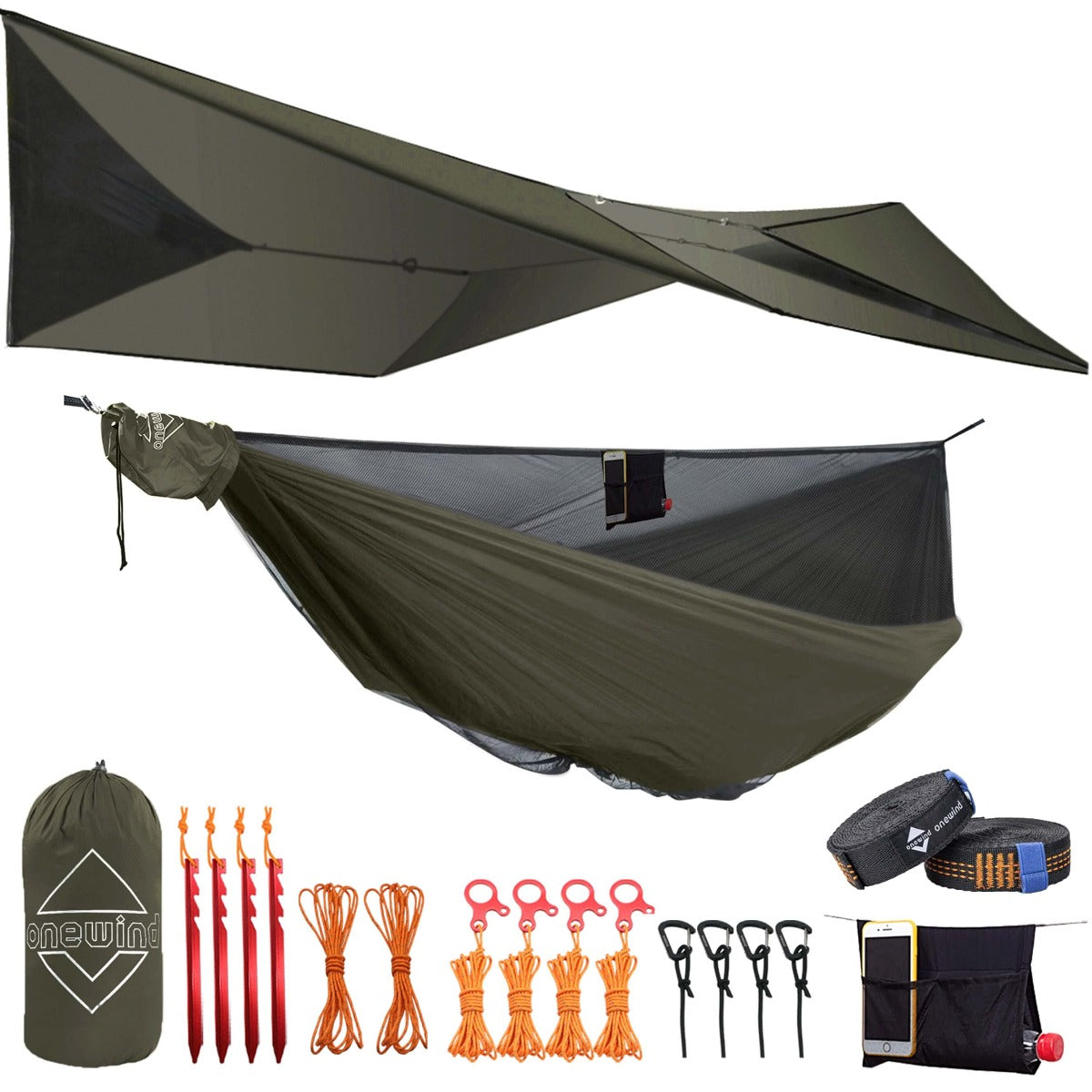 11' Camping Hammock with 12' Tarp Bundle