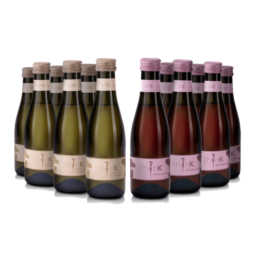 Organic Vegan Piccino Frizzante Prosecco & Sparkling Rosé (12x200ml)