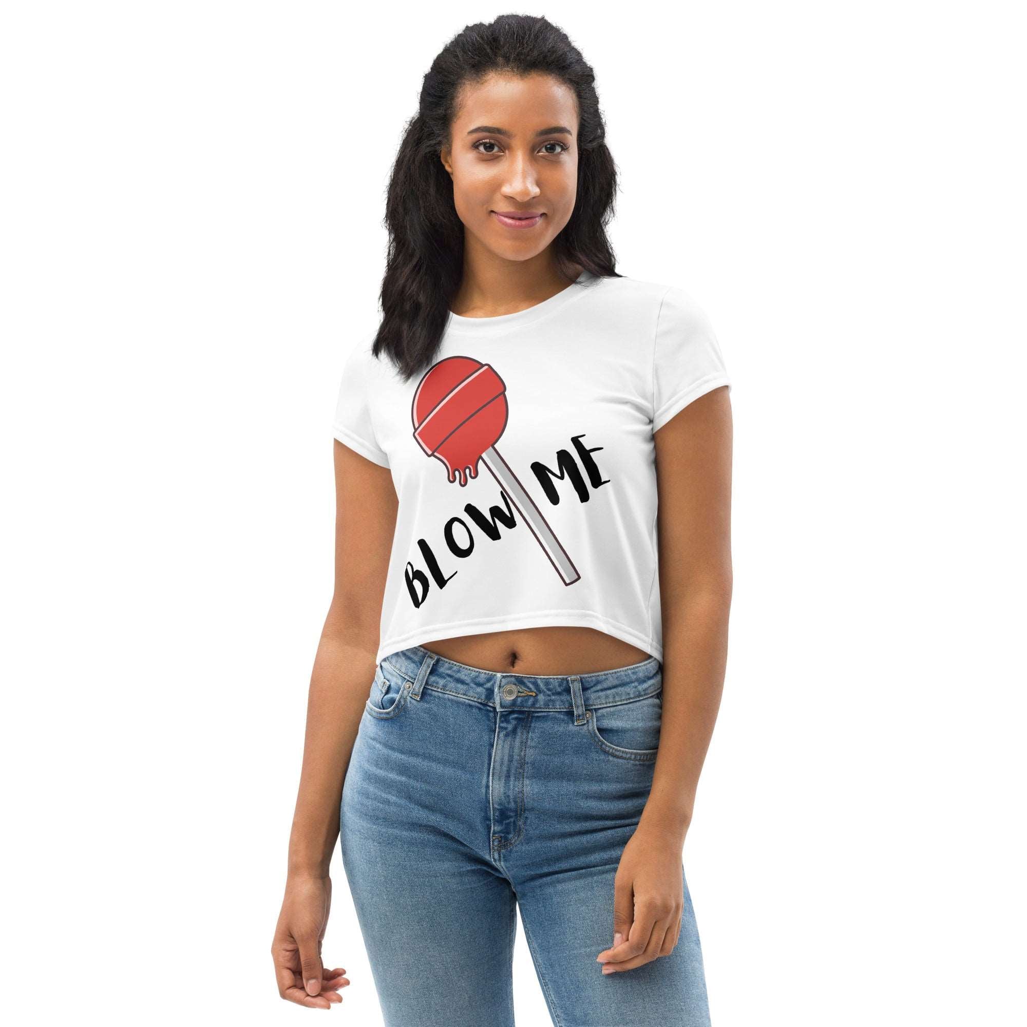 Blow Me Crop Tee