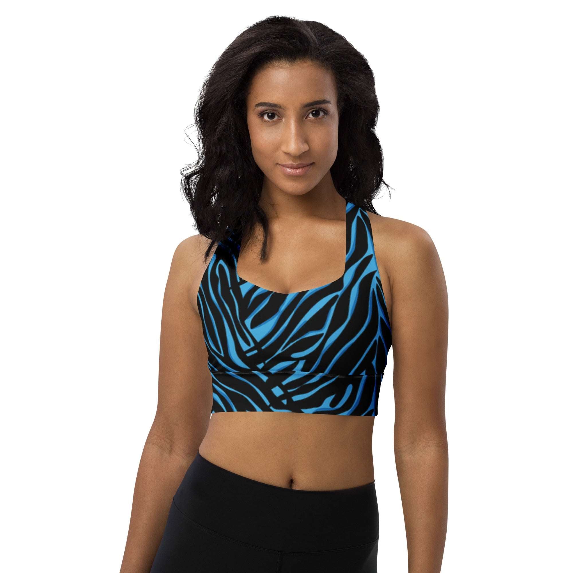 Electric Tiger Racerback Sports Bra