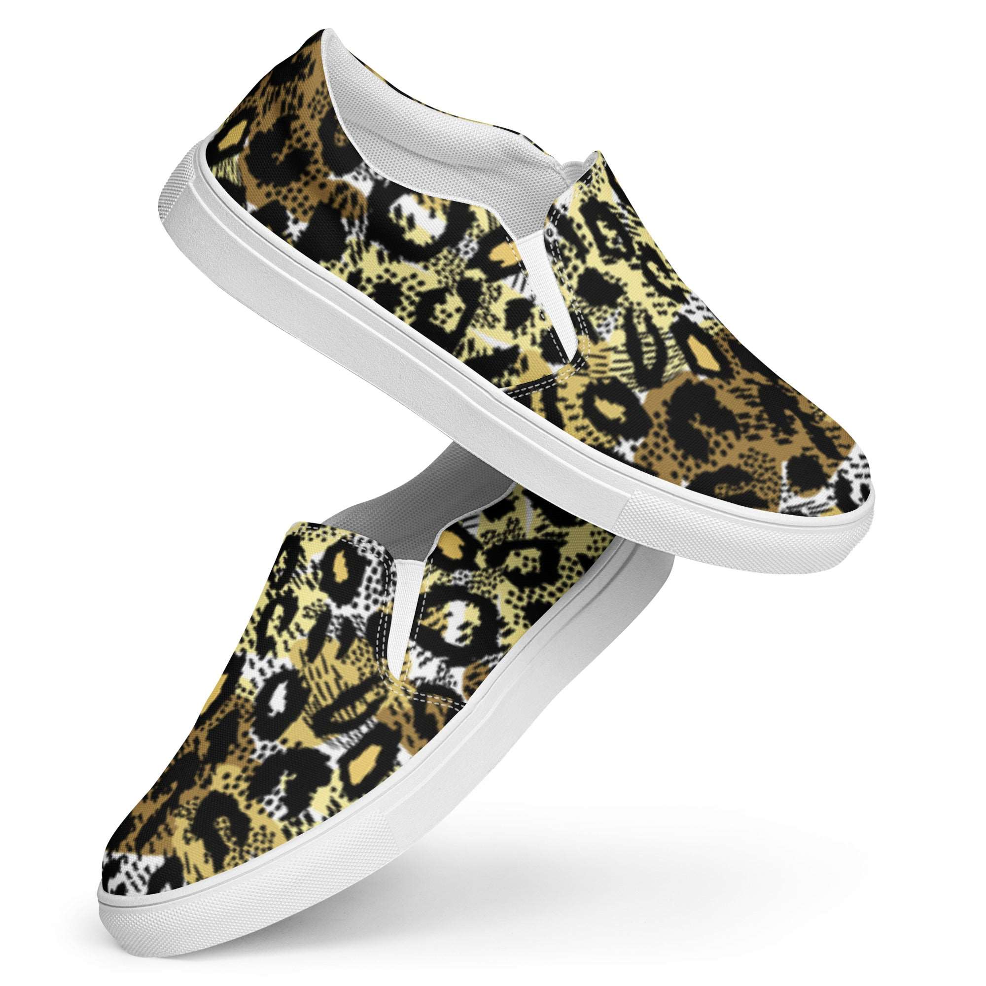 Leopard Slip-on Canvas Sneakers