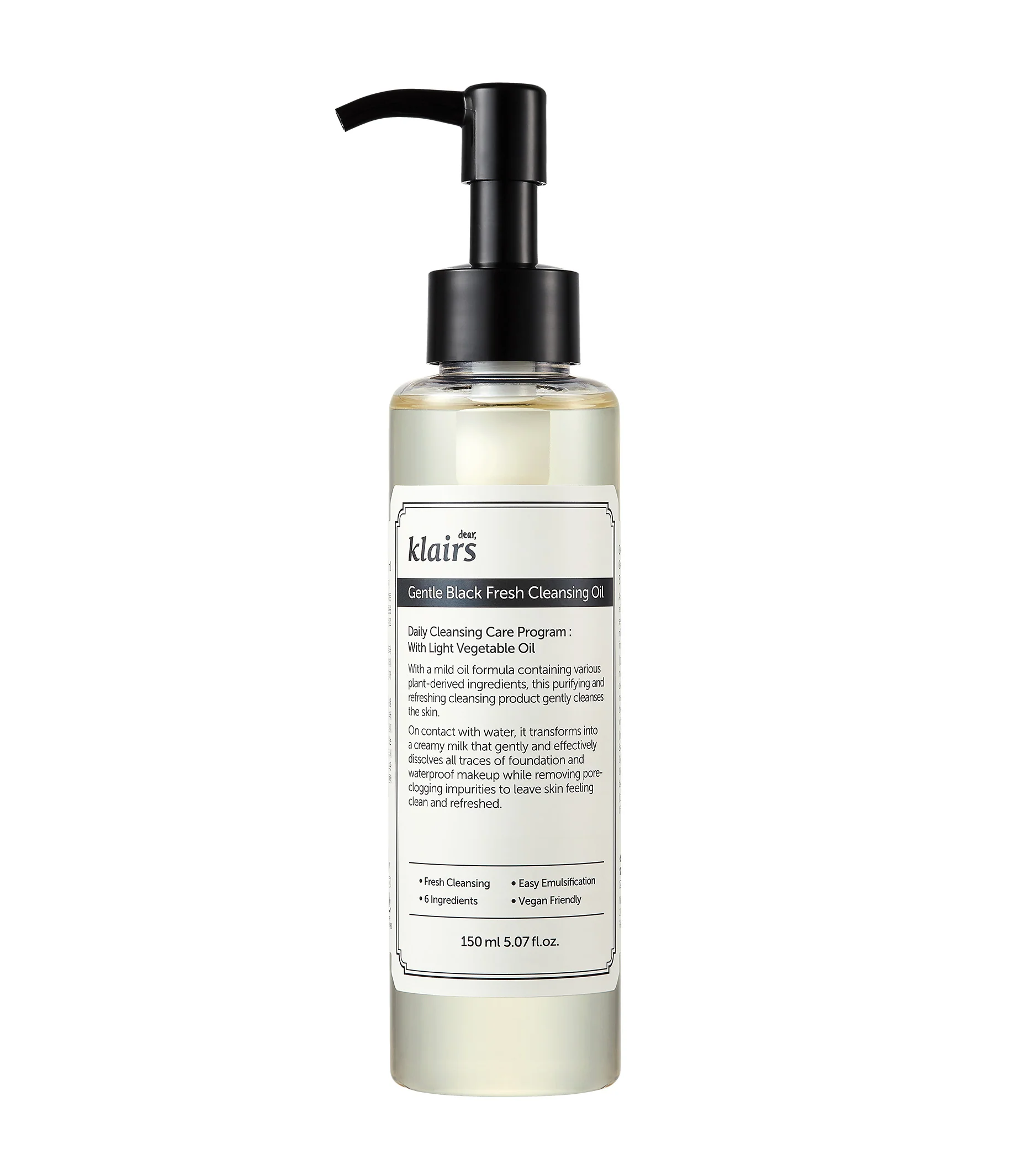 Klairs Gentle Black Fresh Cleansing Oil