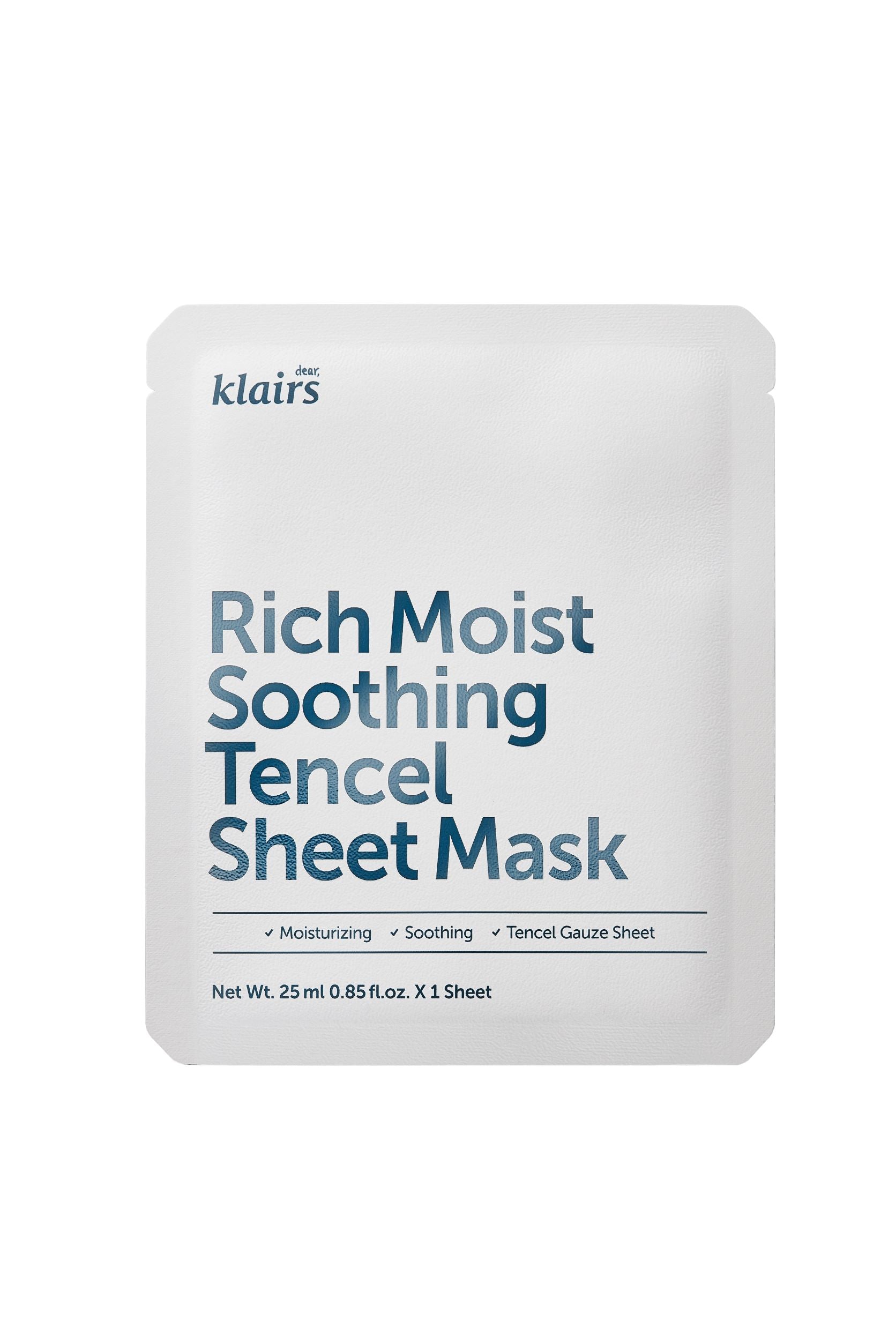Klairs Rich Moist Soothing Tencel Sheet Mask