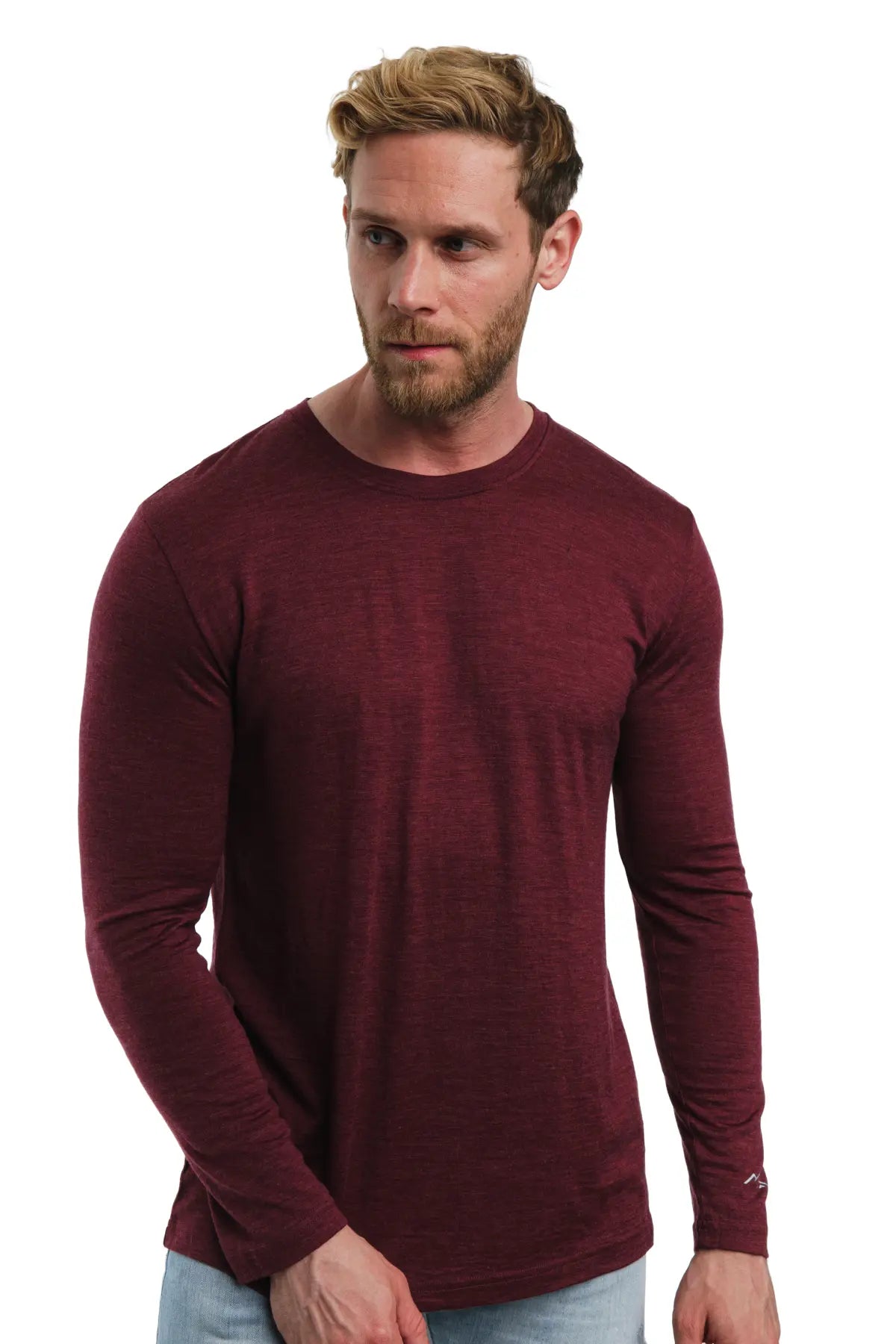 Men's Merino Long Sleeve 165 Burgundy