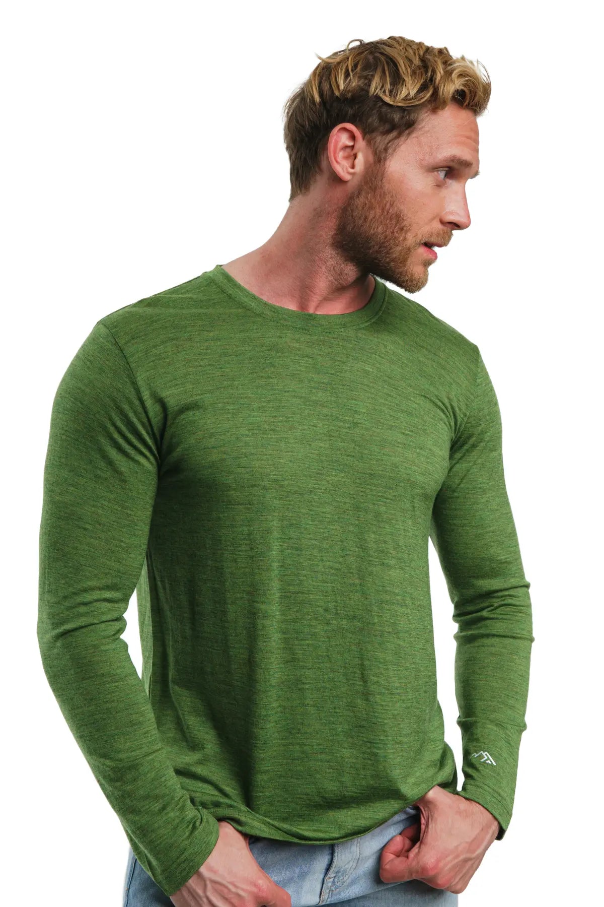 Men's Merino Long Sleeve 165 Green Olive