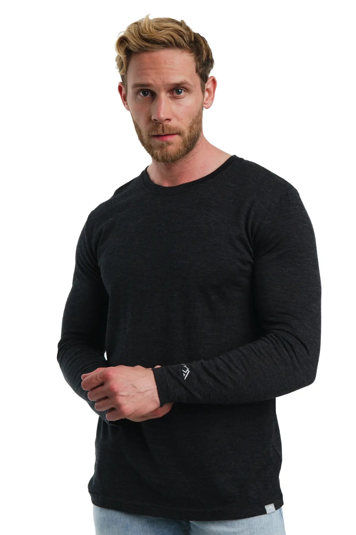 Men's Merino Long Sleeve 165 Charcoal Grey