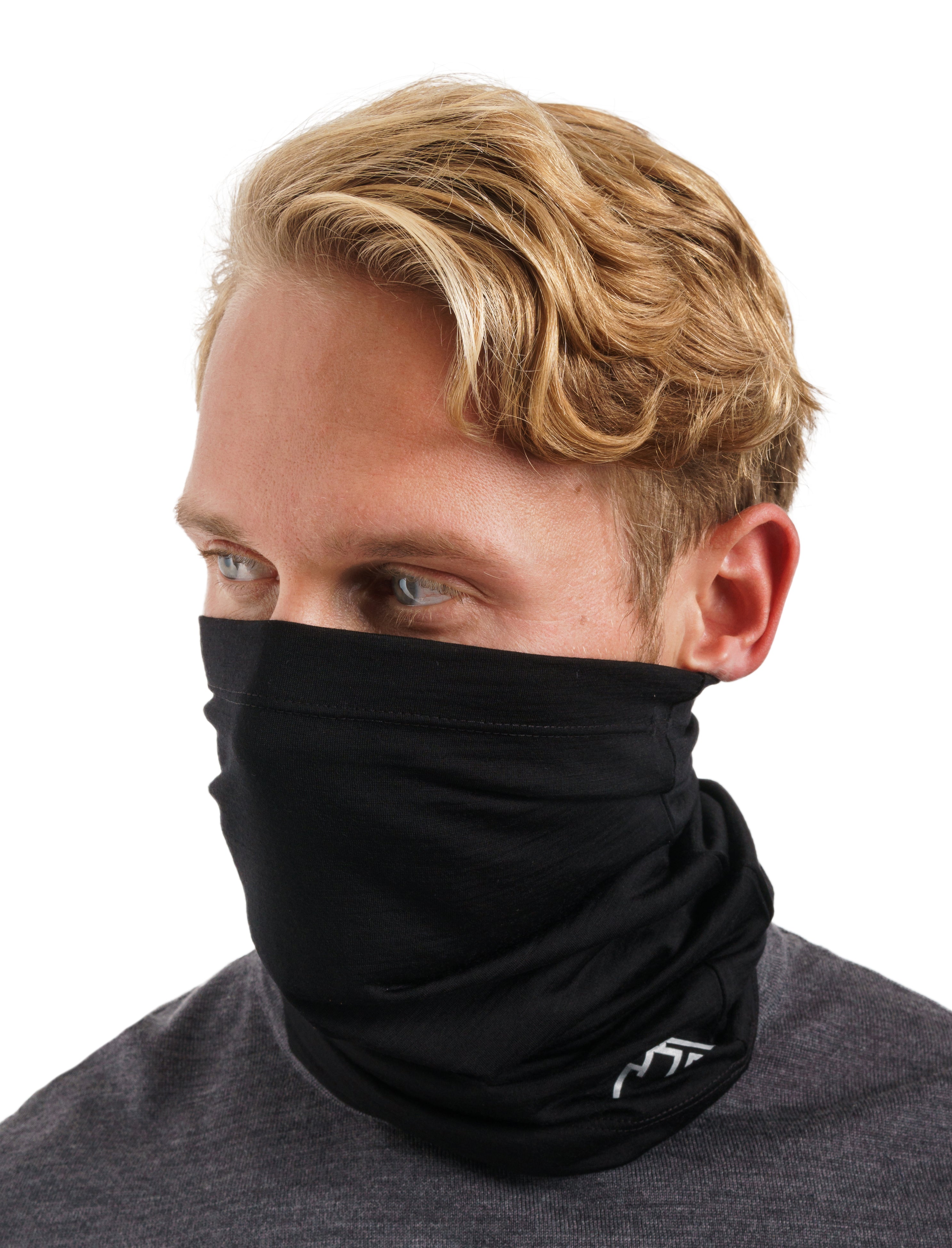 Merino Neck Gaiter 165 Black