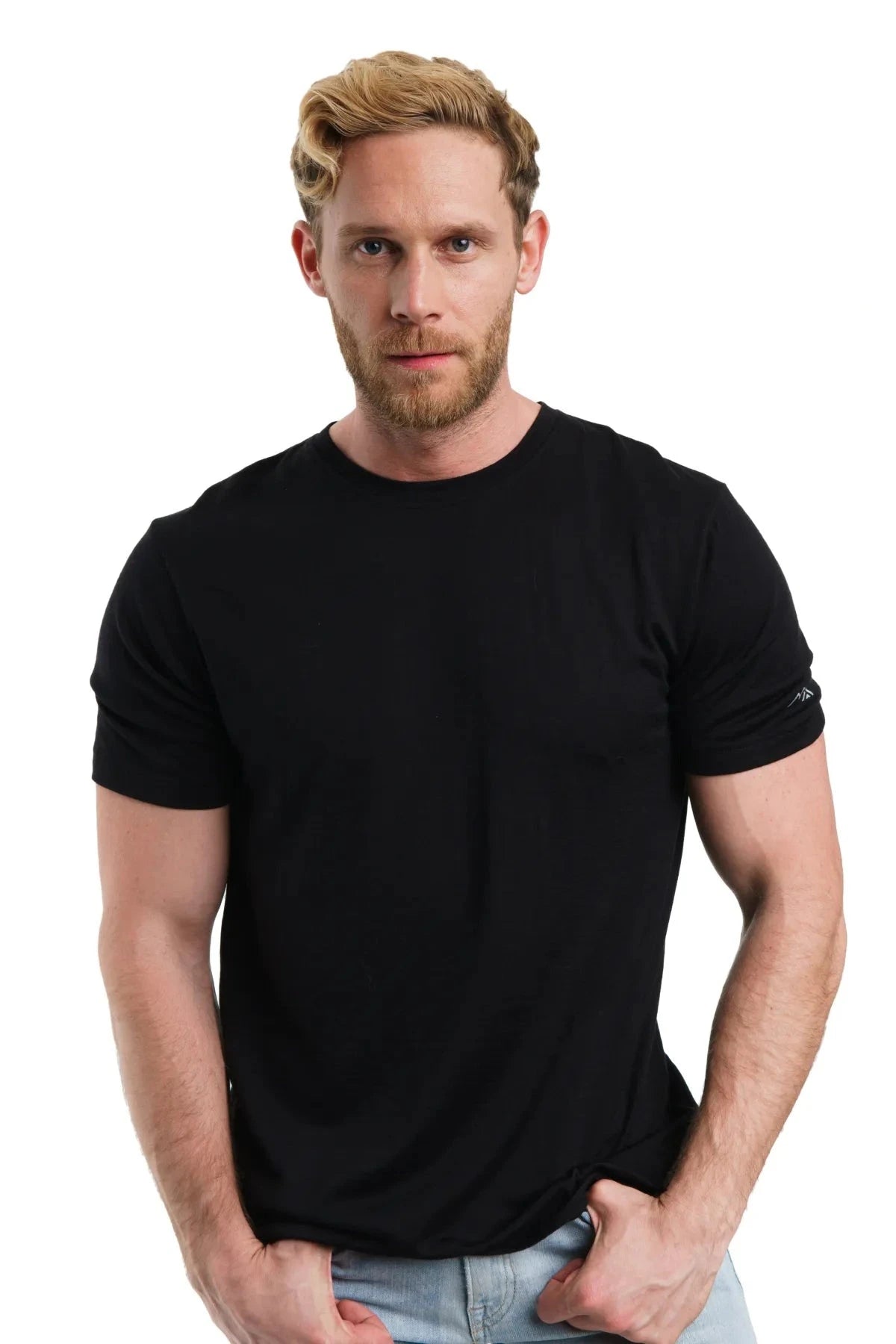 Men's Merino T-shirt 165 Black Ink (+socks)