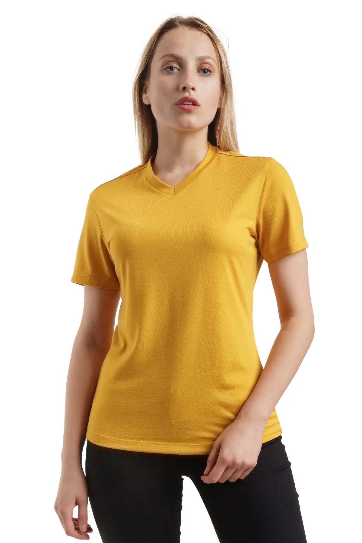 Women's Merino T-shirt 165 Gold | Crewneck