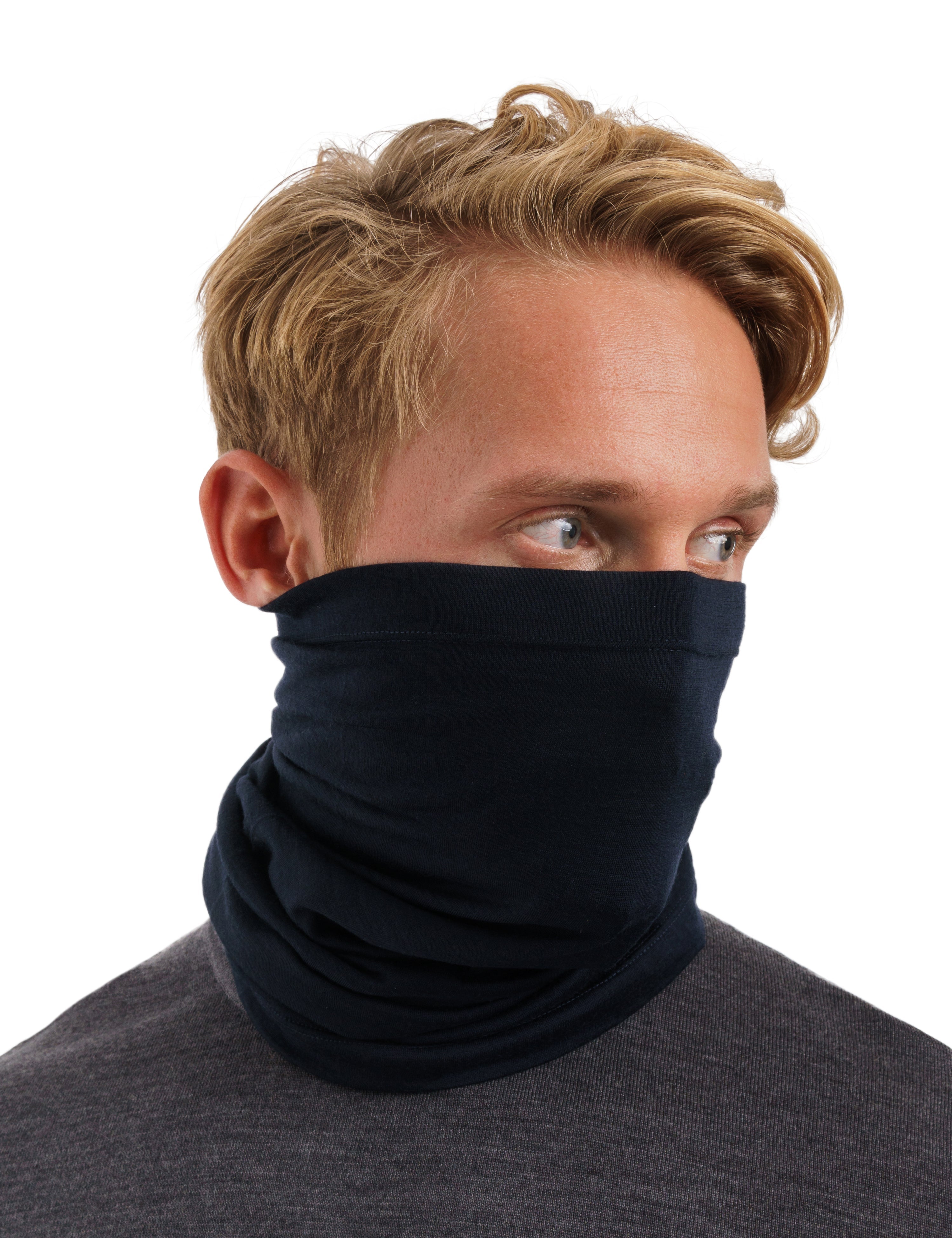 Merino Neck Gaiter 165 Navy