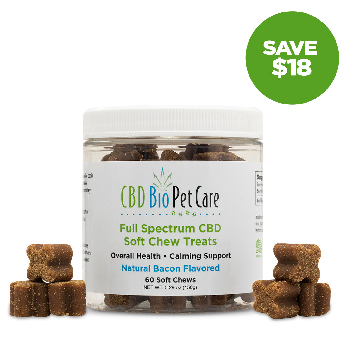 Full Spectrum CBD Soft Pet Chews 60-count