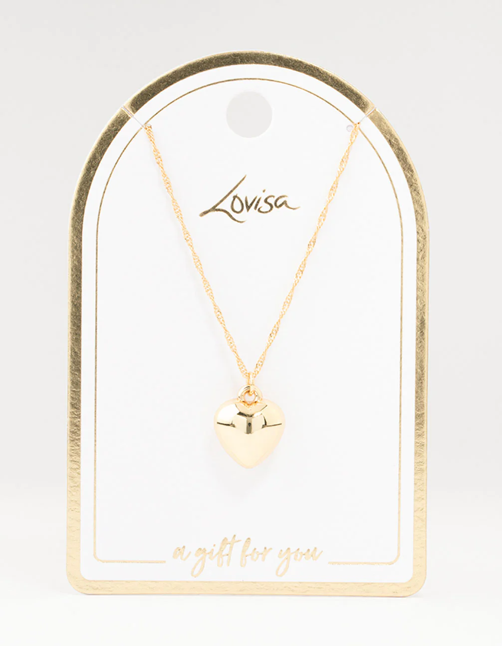 Gold Plated Heart Necklace