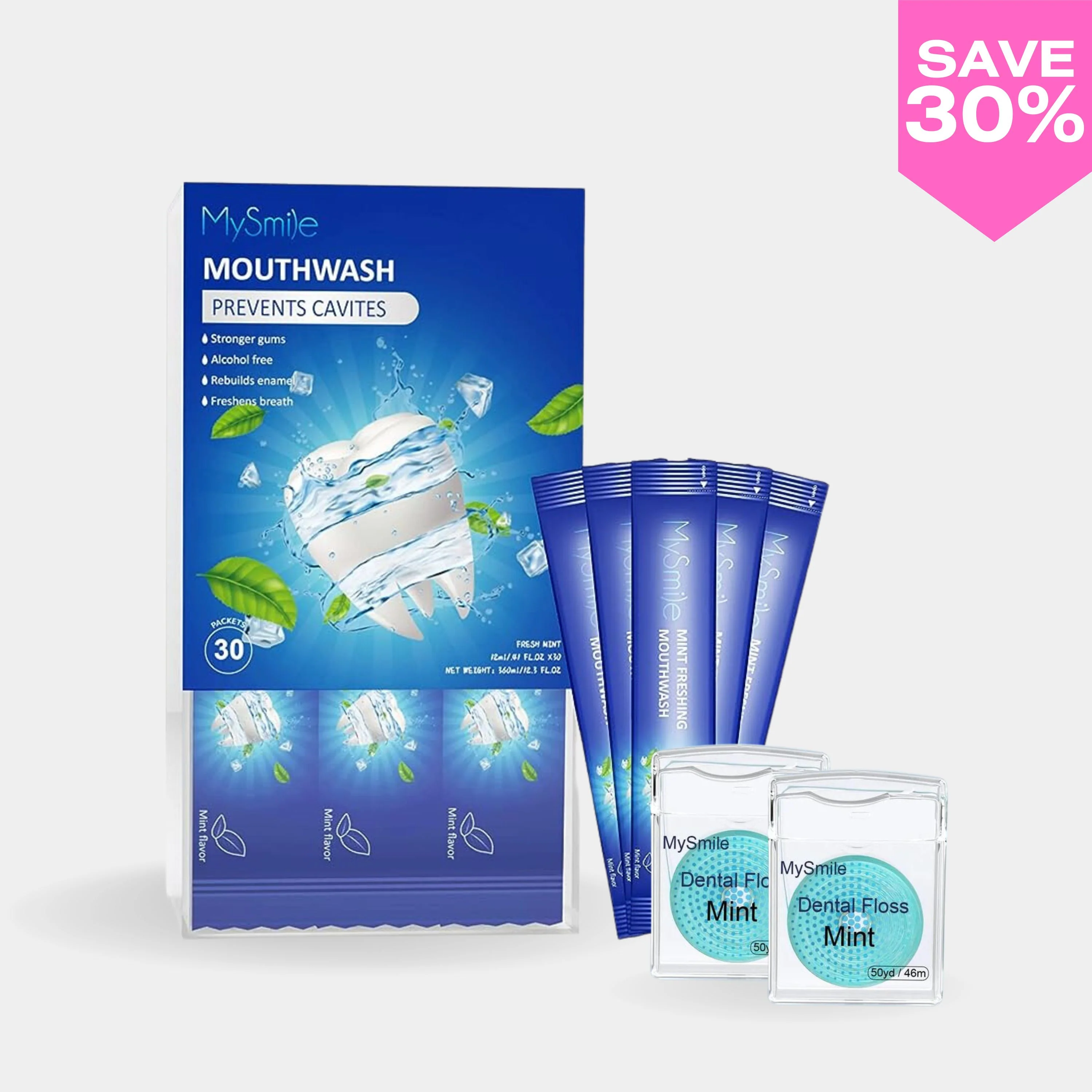 Mouthwash & Dental Floss Bundle