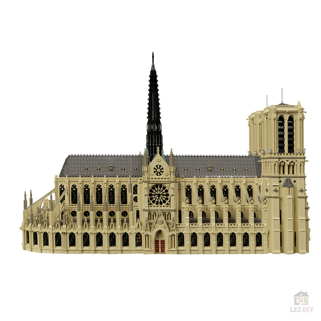 MOC-43974 Notre Dame de Paris Klemmbausteine