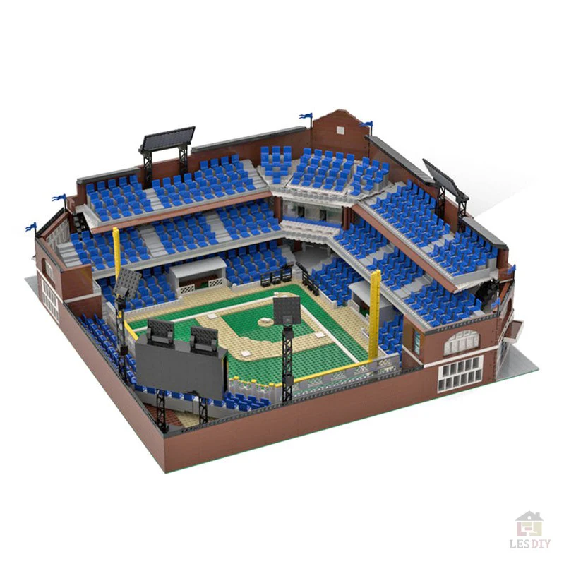 MOC-76626 Modular Baseballstadion Klemmbausteine